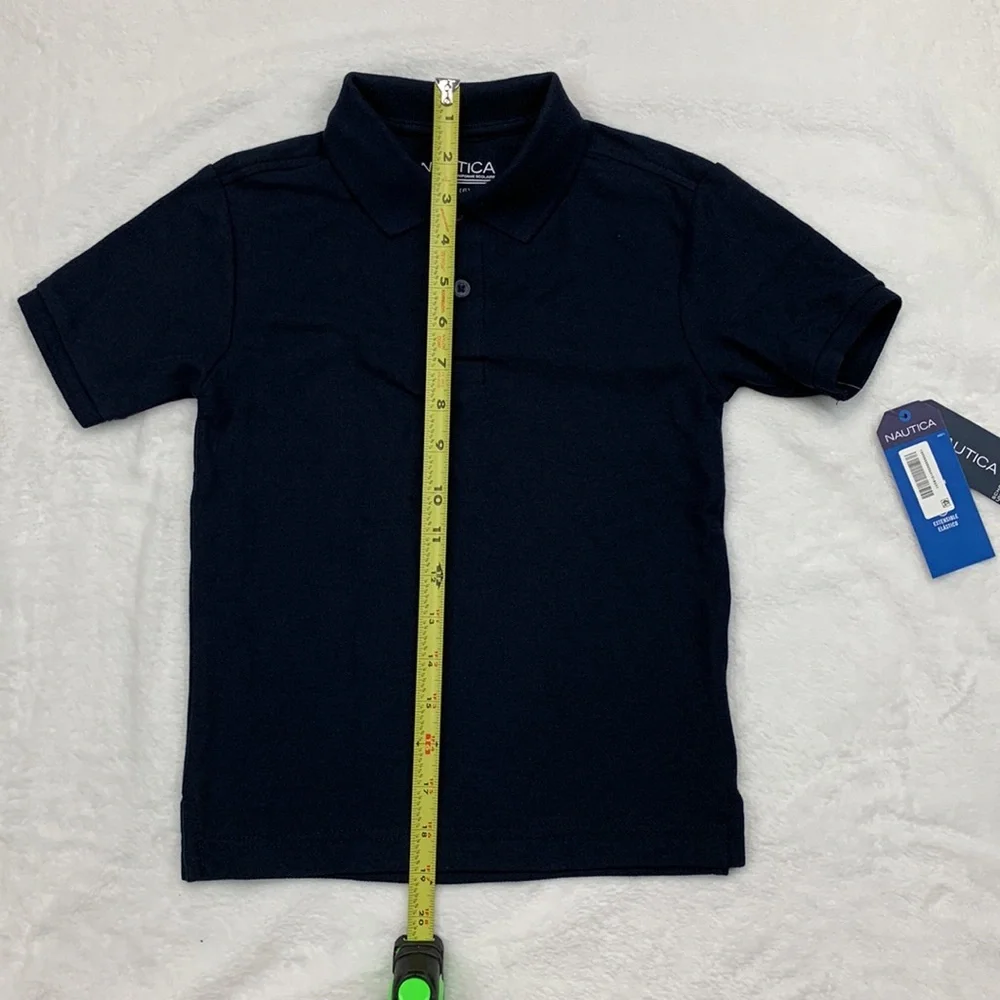 NAUTICA Little Boys Uniform Stretch Double Piqué Polo Size L (6) - Picture 6 of 9